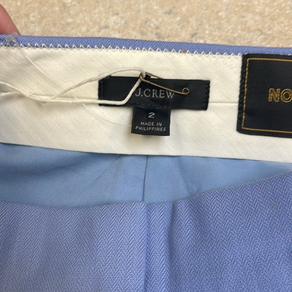 J. Crew Blue Straight Leg Trousers - Picture 3 of 5